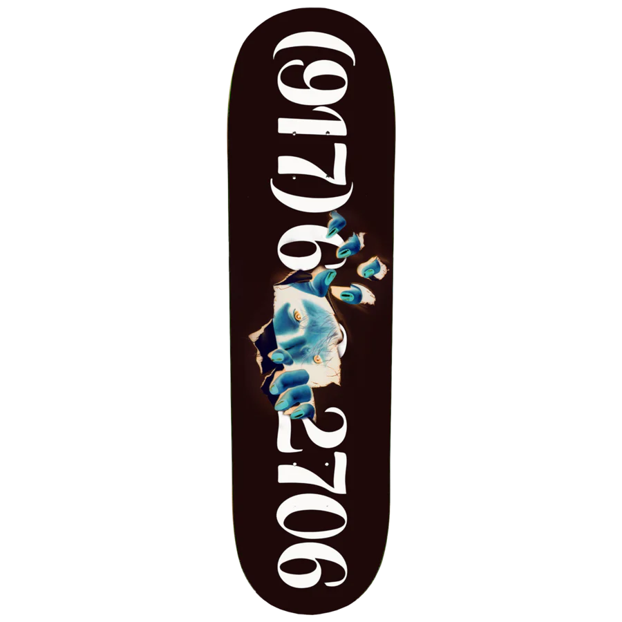 917 Dialtone Ripper Black Skateboard Deck - 8.5 (Slick)