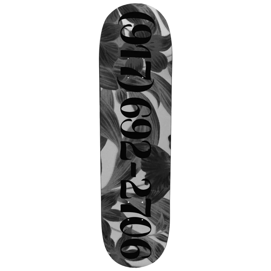 917 Dialtone Slick Skateboard Deck Black - 8.5