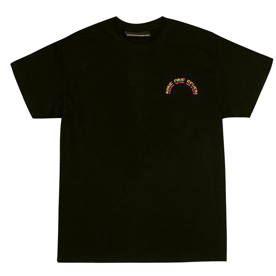917 Rainbow Tee Black - Image 2