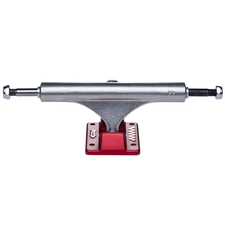 Ace Trucks MFG 55 Classic Skateboarding Trucks - Red/Silver (Pair) - Image 2