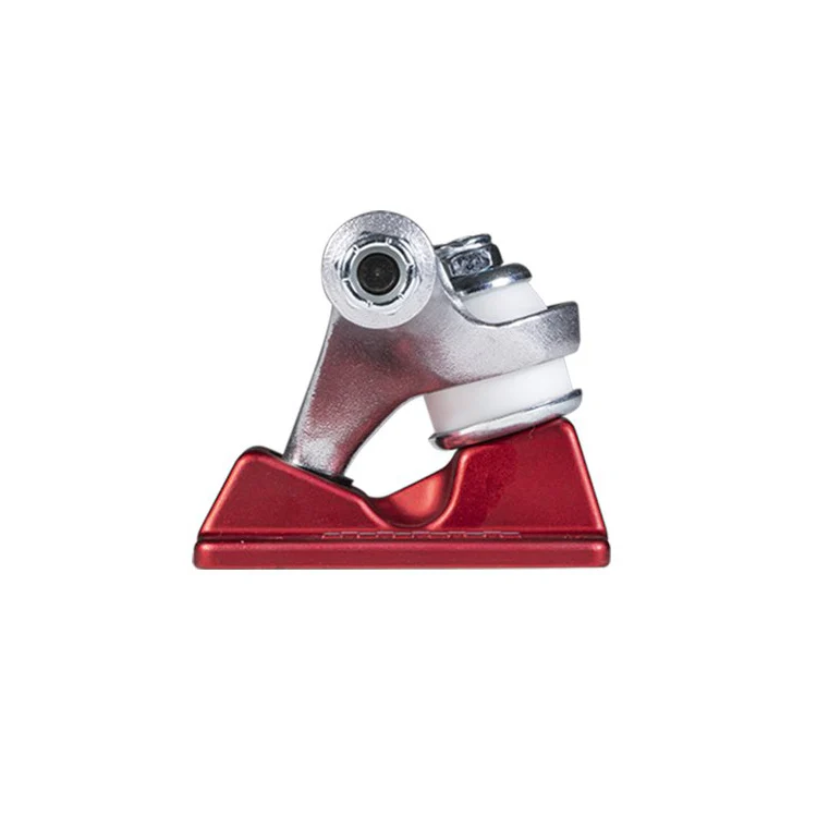 Ace Trucks MFG 55 Classic Skateboarding Trucks - Red/Silver (Pair) - Image 3
