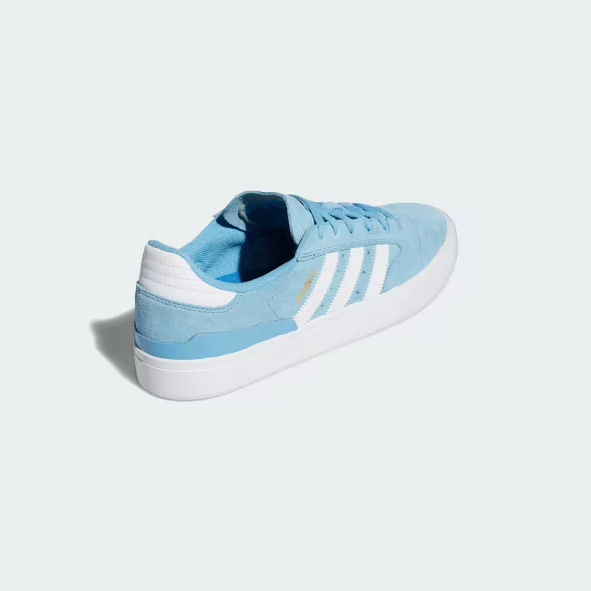 Adidas Busenitz Vulc II Skate Shoes - Cloud White / Cloud White / Gold Metallic - Image 6