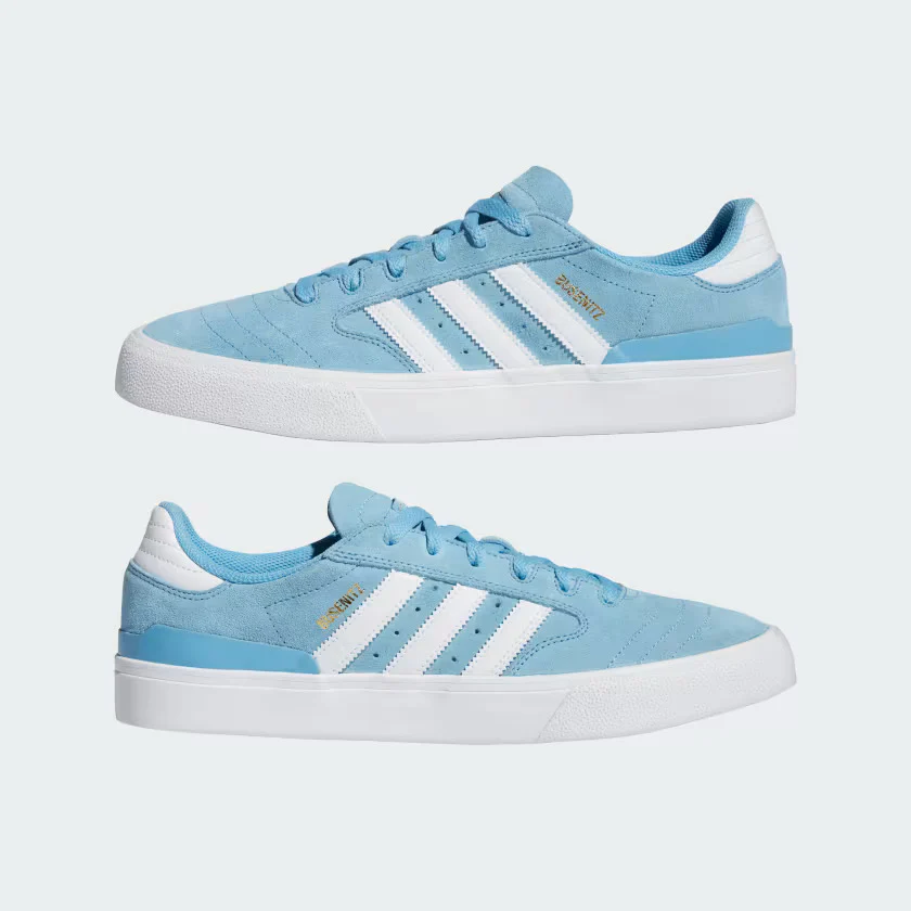 Adidas Busenitz Vulc II Skate Shoes - Cloud White / Cloud White / Gold Metallic - Image 7