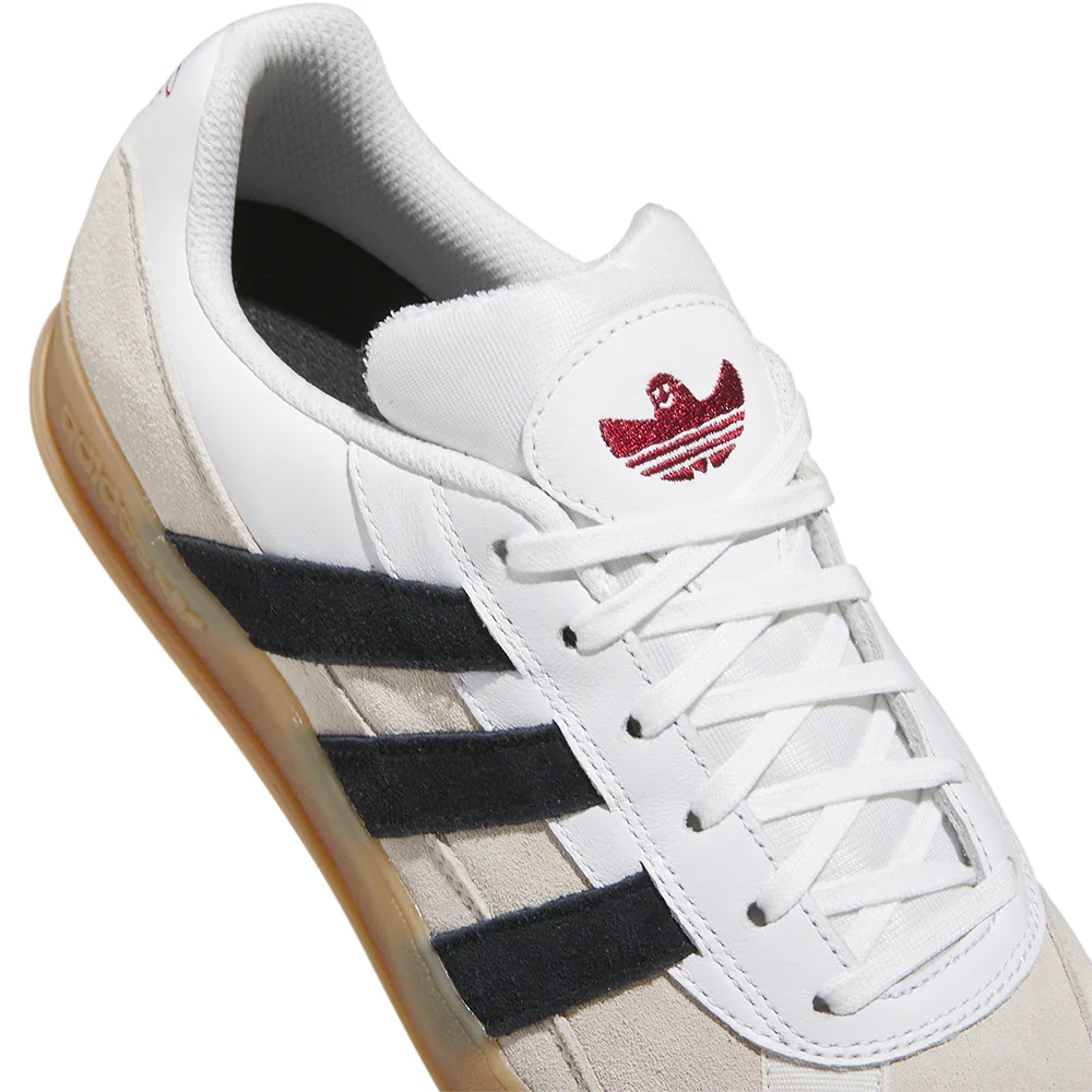 adidas Skateboarding Aloha Super Skate Shoes - Cloud White / Core Black / Gum - Image 2