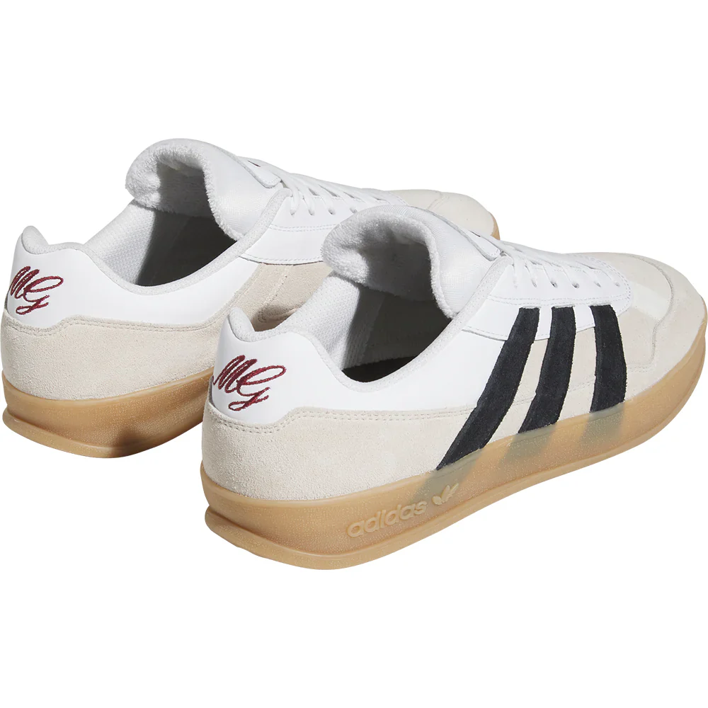adidas Skateboarding Aloha Super Skate Shoes - Cloud White / Core Black / Gum - Image 3