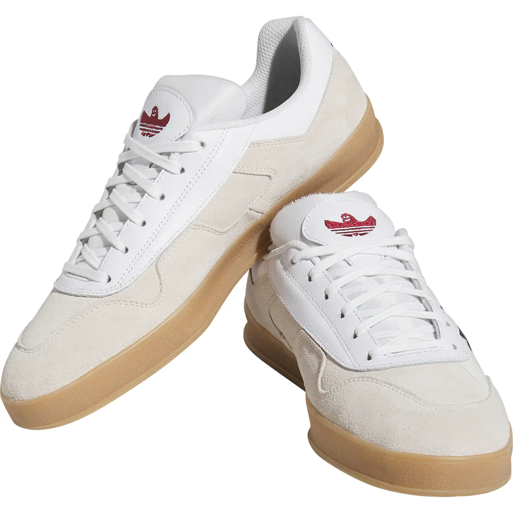 adidas Skateboarding Aloha Super Skate Shoes - Cloud White / Core Black / Gum - Image 4