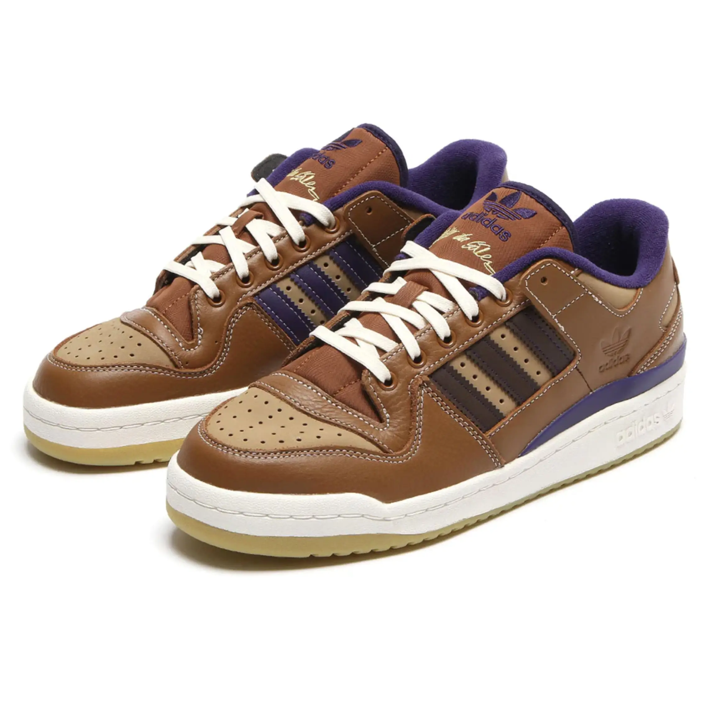 adidas Skateboarding Heitor Forum 84 Low ADV Skate Shoes - Wild Brown / Cardboard / Dark Brown - Image 2
