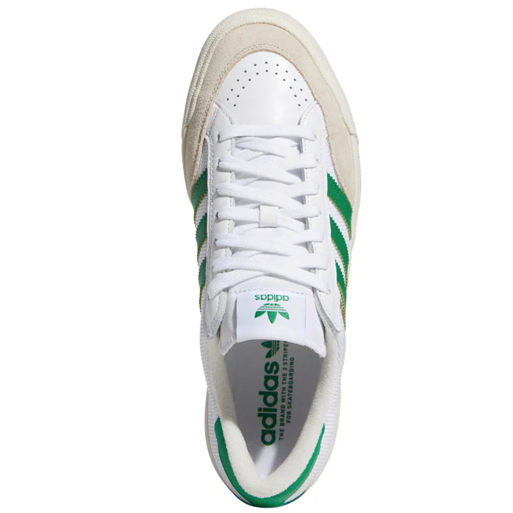 Adidas Skateboarding Nora Pro Skate Shoe - Cloud White Green White - Image 2