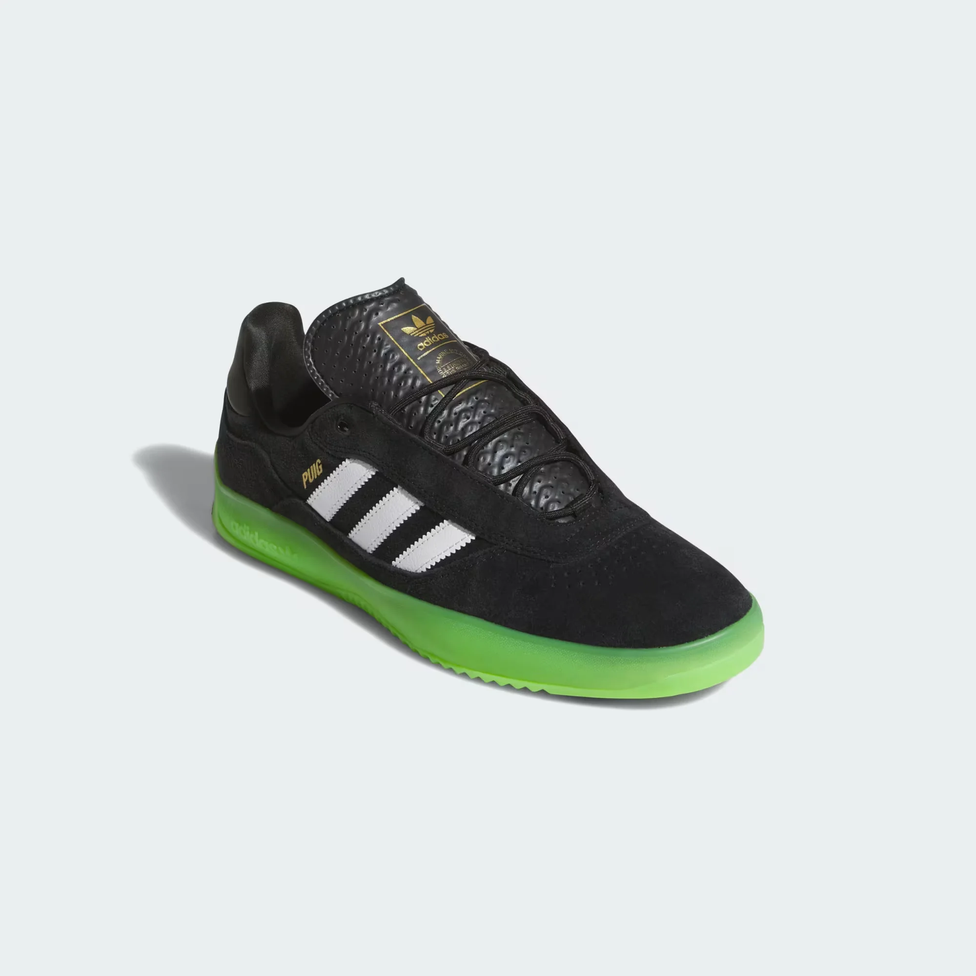 adidas Skateboarding Lucas Puig Skate Shoes - Core Black / Cloud White / Semi Solar Green - Image 4