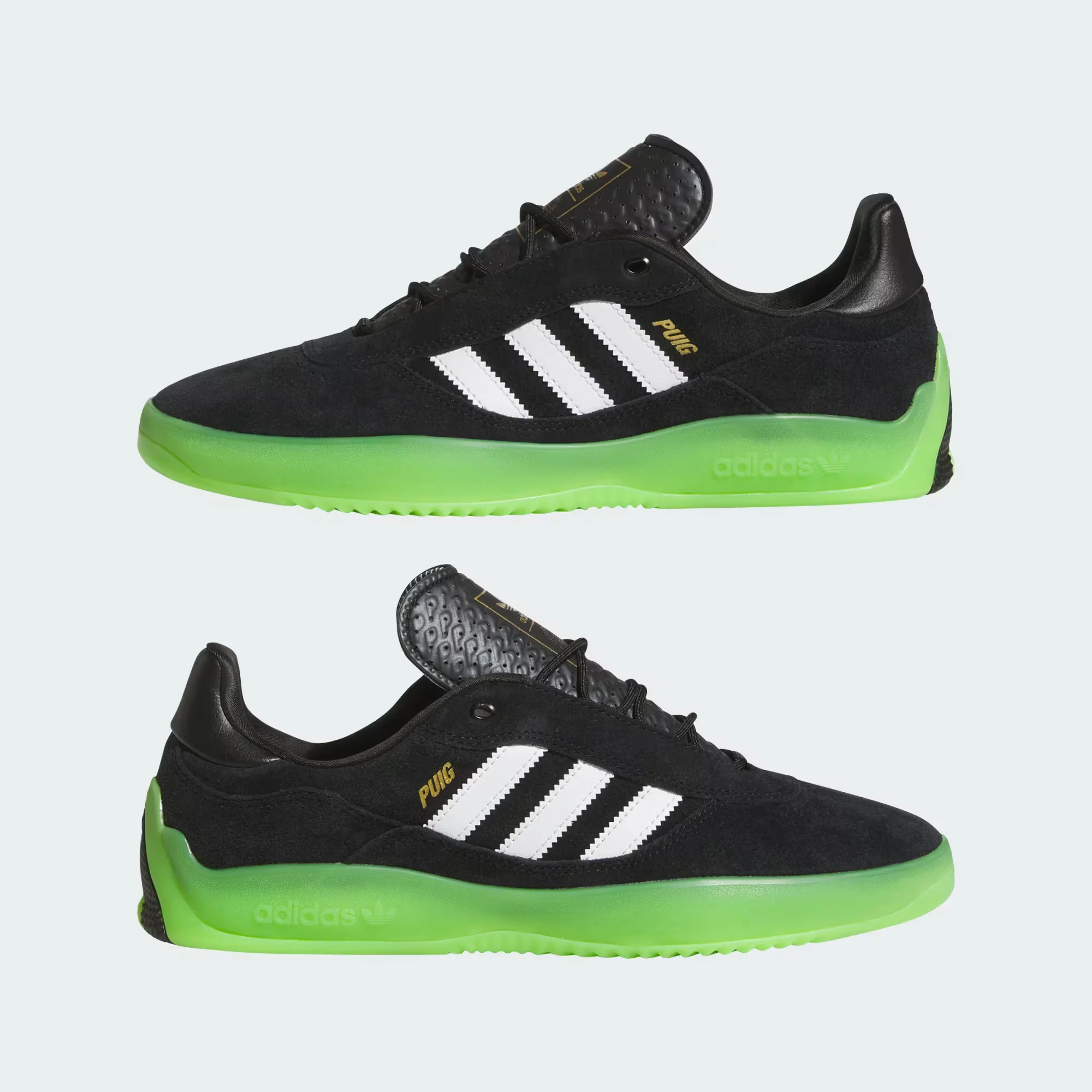 adidas Skateboarding Lucas Puig Skate Shoes - Core Black / Cloud White / Semi Solar Green - Image 7