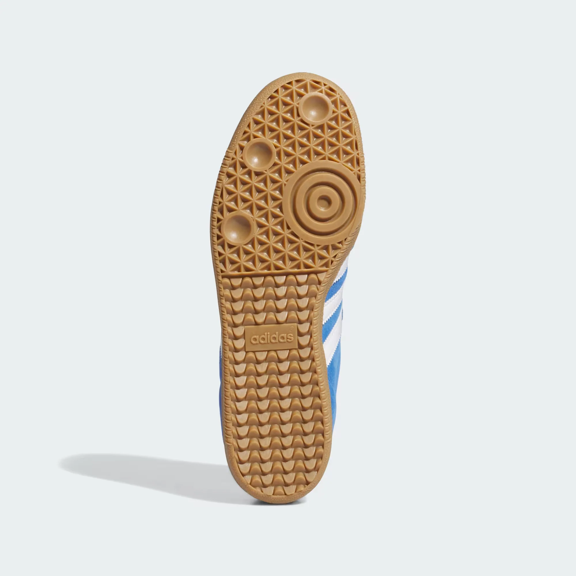 Adidas Skateboarding Samba ADV Skateboarding Shoes - Blue Bird / Cloud White / Gold Metallic - Image 3