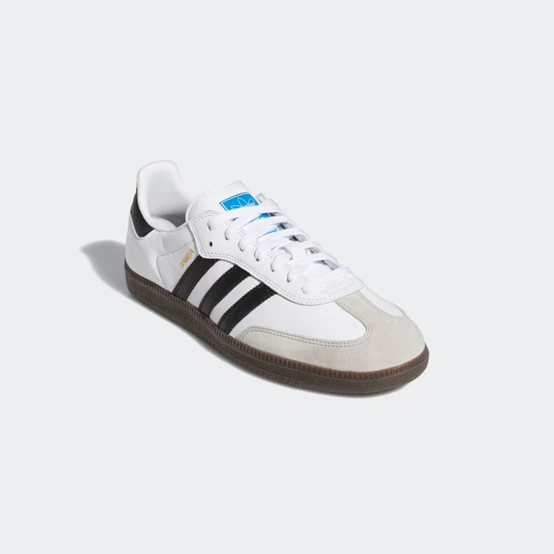 Adidas Skateboarding Samba ADV Skateboarding Shoes - Cloud White / Core Black / Clear Granite - Image 3