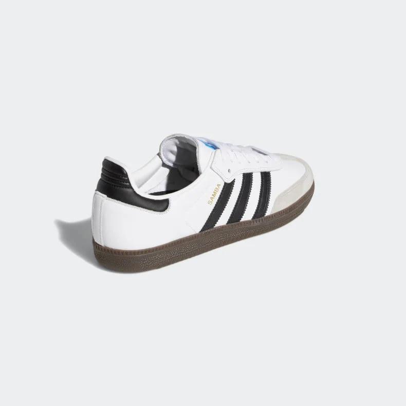 Adidas Skateboarding Samba ADV Skateboarding Shoes - Cloud White / Core Black / Clear Granite - Image 5