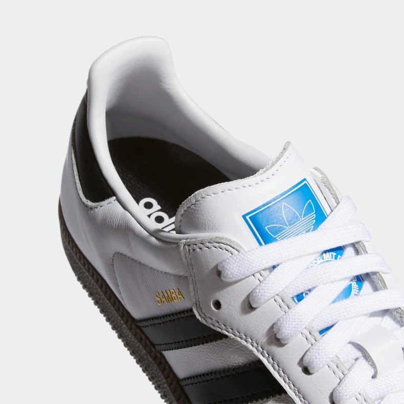 Adidas Skateboarding Samba ADV Skateboarding Shoes - Cloud White / Core Black / Clear Granite - Image 6
