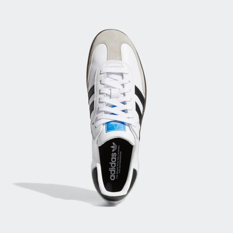 Adidas Skateboarding Samba ADV Skateboarding Shoes - Cloud White / Core Black / Clear Granite - Image 8