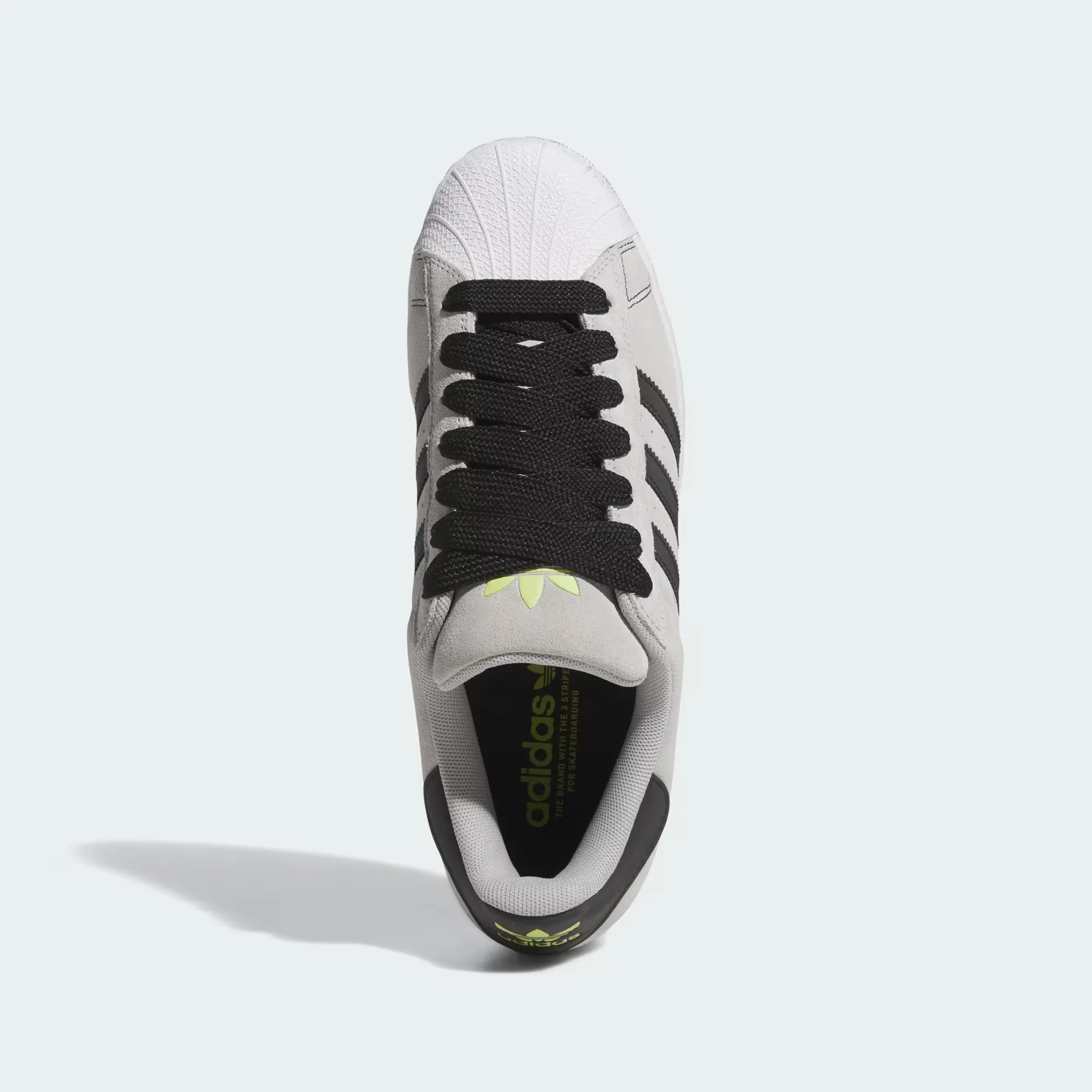 adidas Skateboarding Superstar ADV Skate Shoes - Grey Two / Core Black / Gold Metallic - Image 2