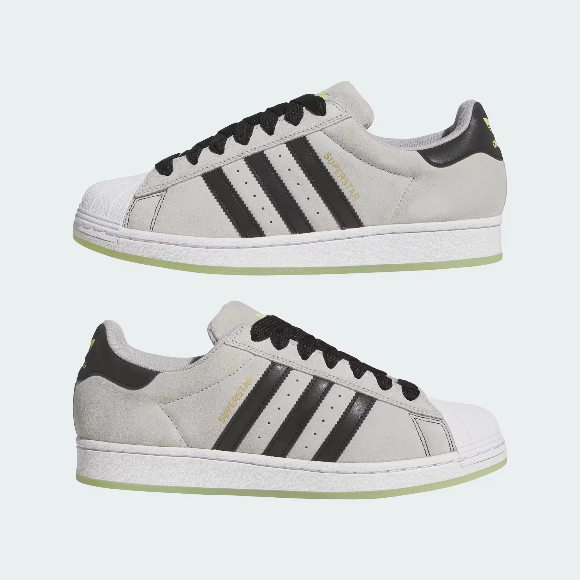 adidas Skateboarding Superstar ADV Skate Shoes - Grey Two / Core Black / Gold Metallic - Image 7