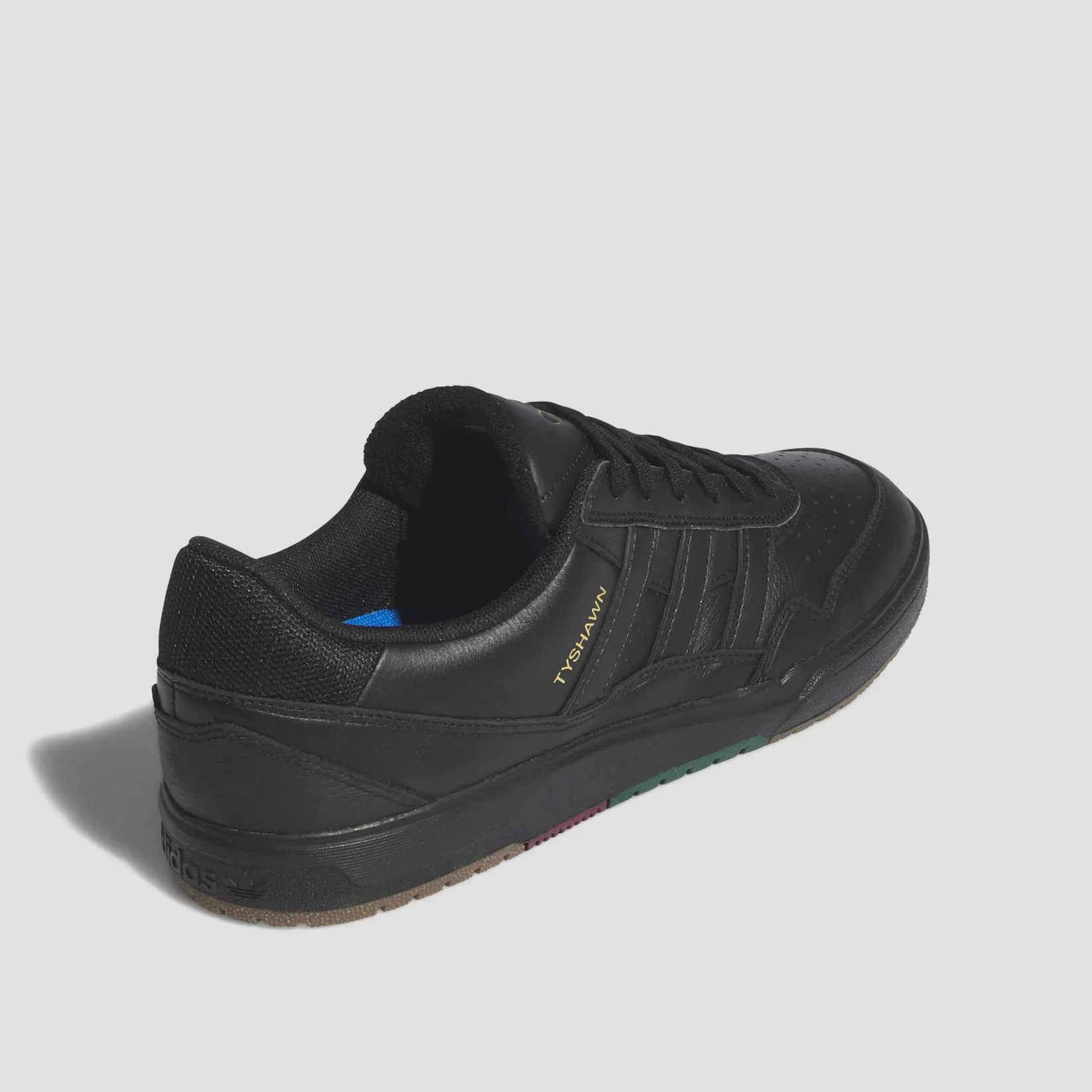 adidas Skateboarding Tyshawn II Skate Shoes - Black / Black / Green - Image 6