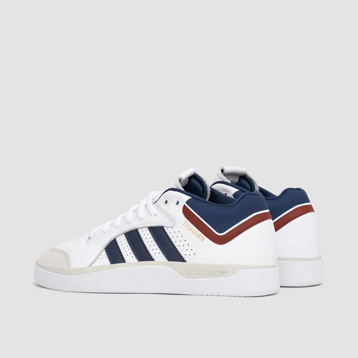 adidas Skateboarding Tyshawn Pro Skate Shoes - Cloud White / Collegiate Navy / Grey One - Image 3