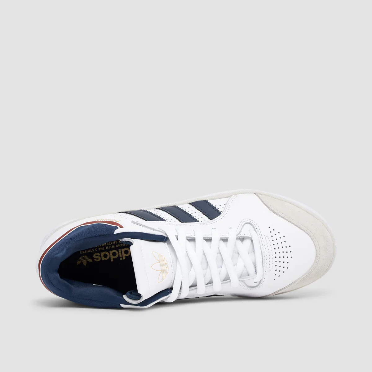 adidas Skateboarding Tyshawn Pro Skate Shoes - Cloud White / Collegiate Navy / Grey One - Image 4