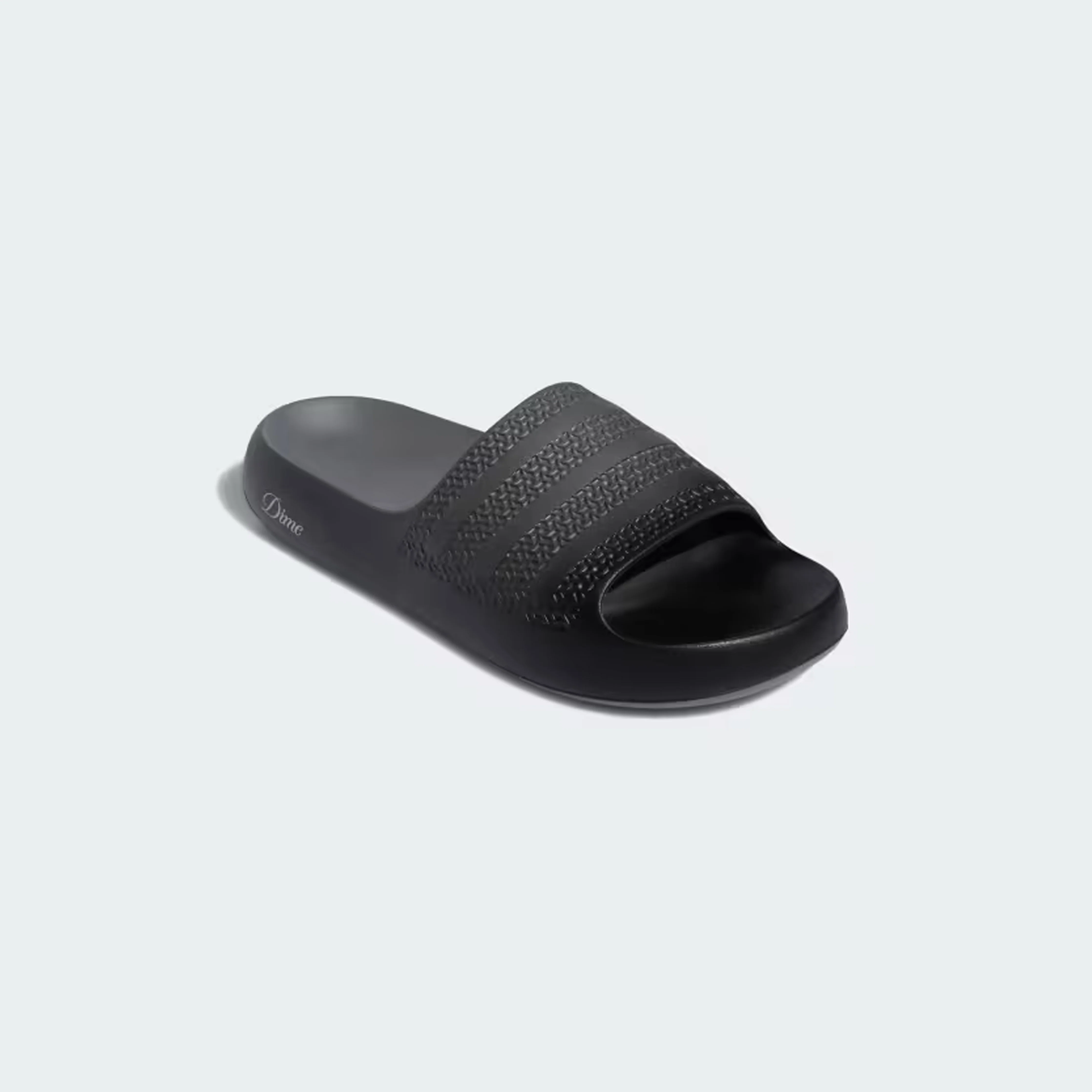 Adidas Skateboarding X Dime Ayoon Slides - Core Black / Vista Grey / Gold Metallic - Image 4