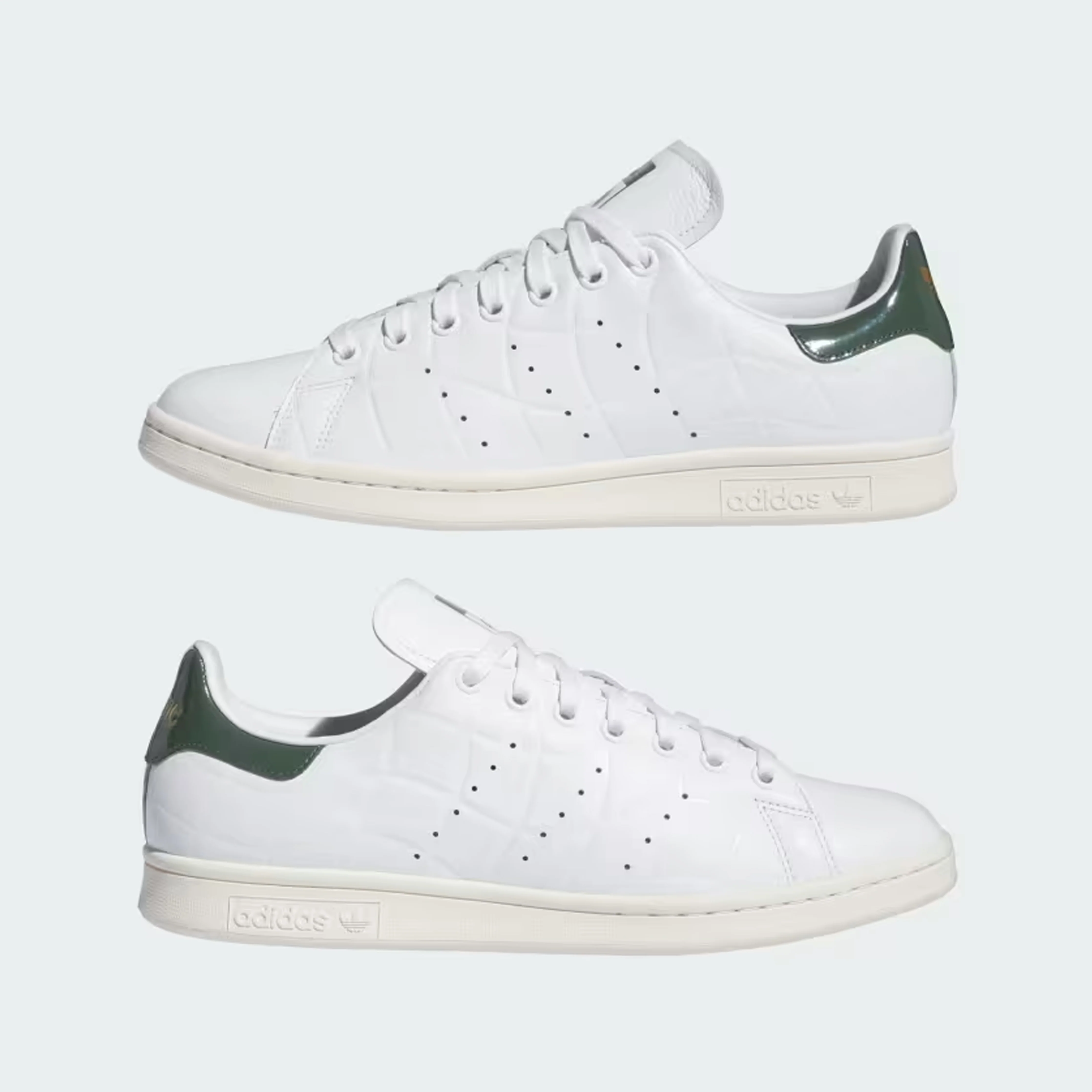 Adidas Skateboarding X Dime Stan Smith Skate Shoes - Cloud White / Collegiate Green / Green Oxide - Image 4