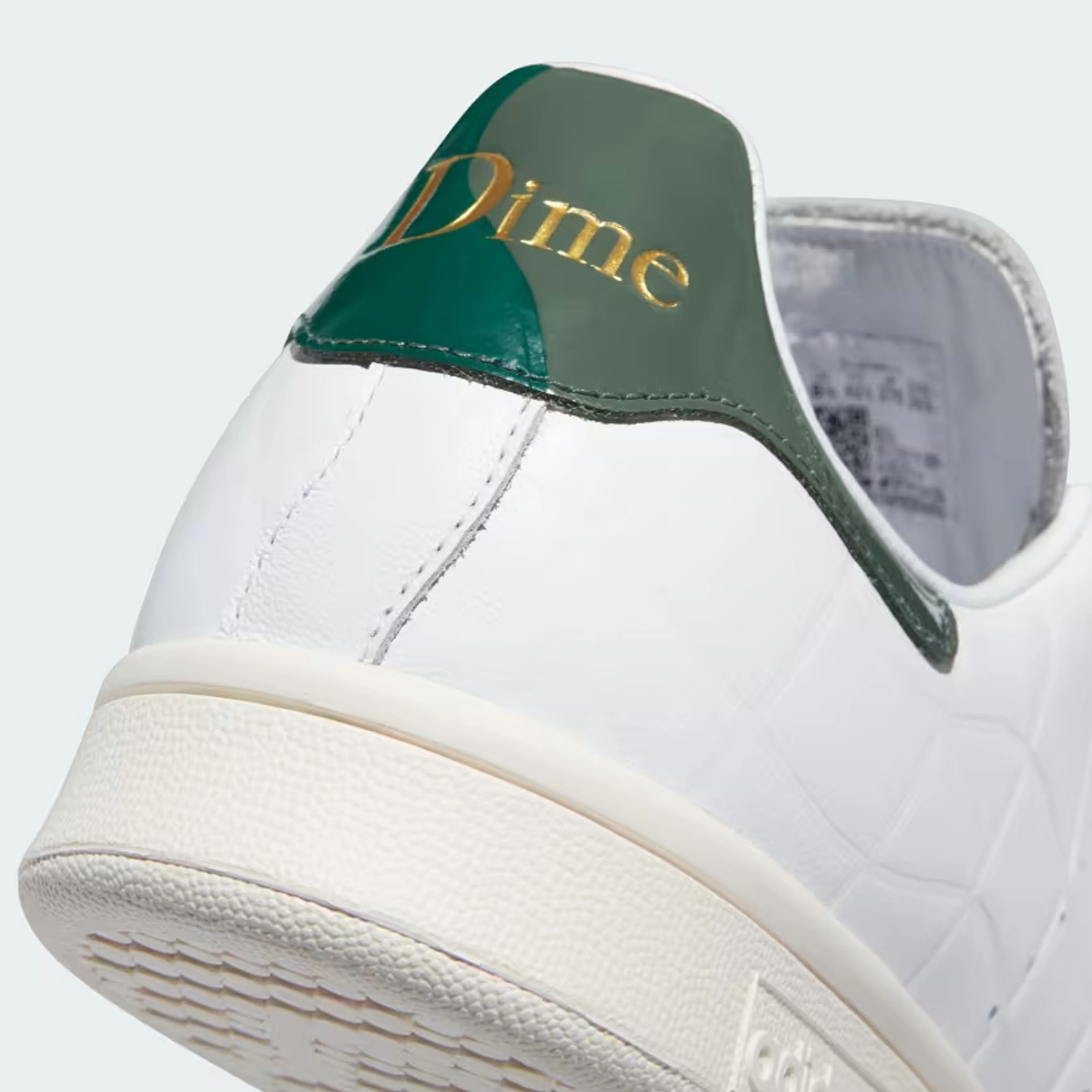 Adidas Skateboarding X Dime Stan Smith Skate Shoes - Cloud White / Collegiate Green / Green Oxide - Image 6
