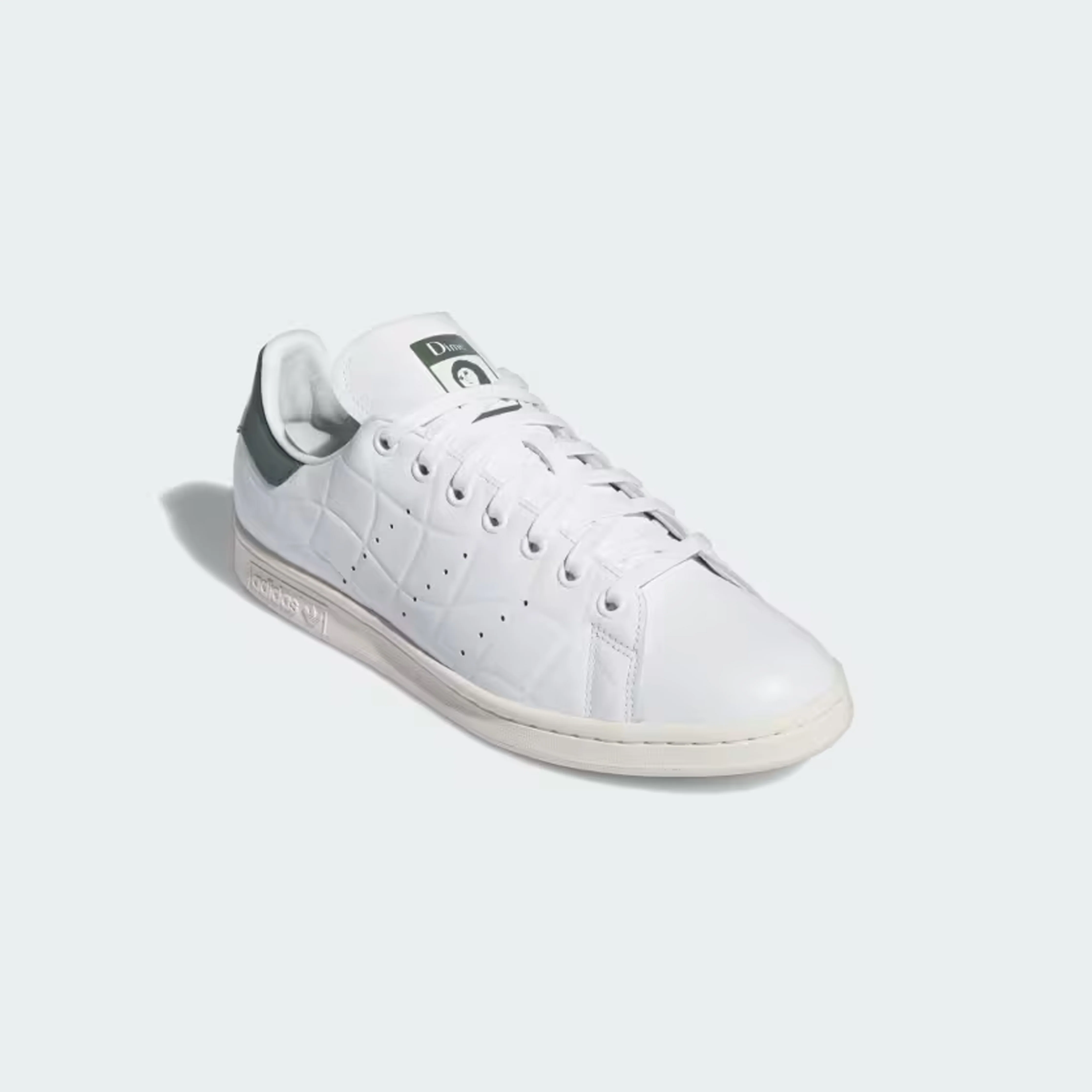 Adidas Skateboarding X Dime Stan Smith Skate Shoes - Cloud White / Collegiate Green / Green Oxide - Image 7