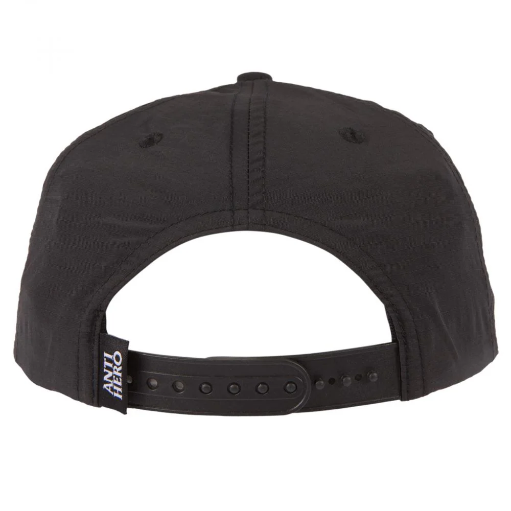 Anti Hero Basic Eagle Logo Snapback Cap - Black/Black - Image 2