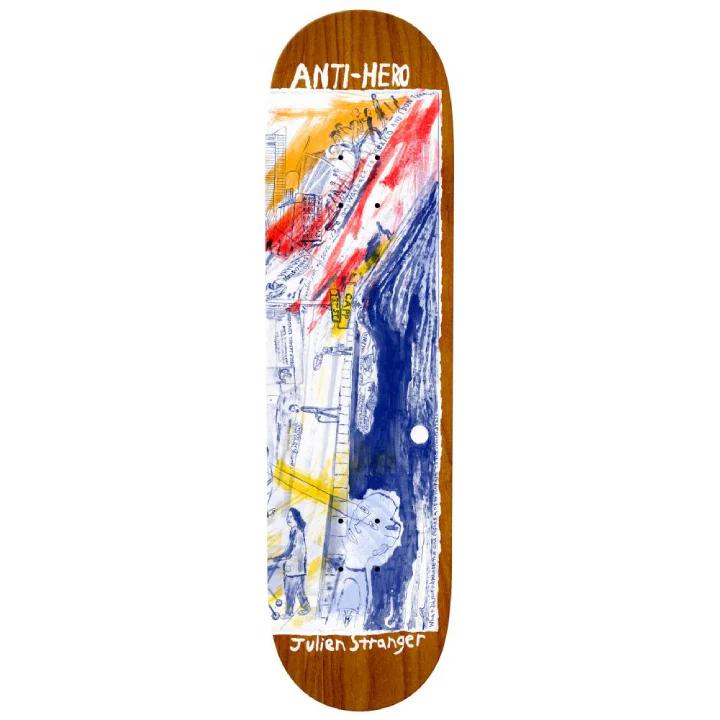 Anti Hero Skateboards Julien Stranger SF "Then And Now" Skateboard Deck - 8.4