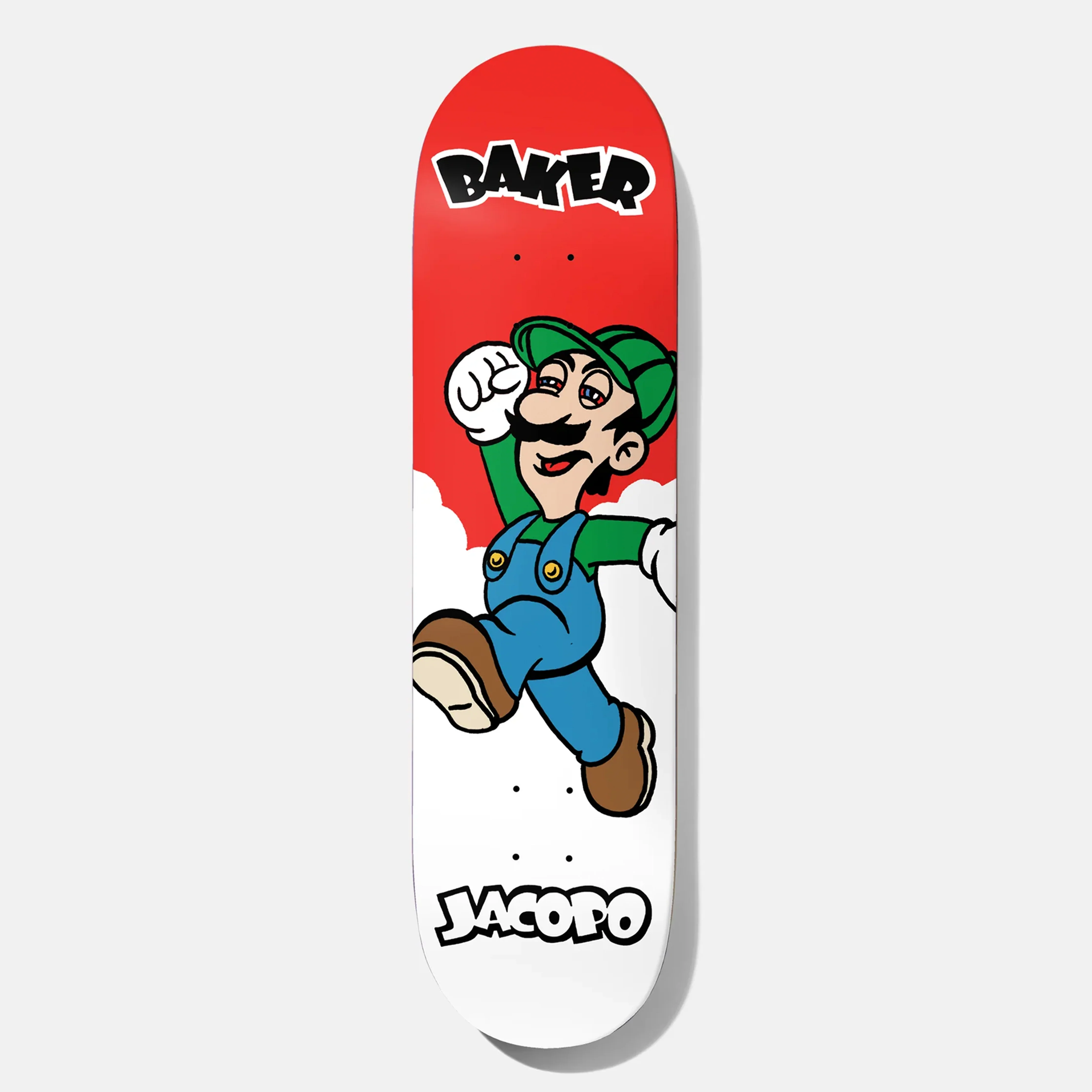 Baker Jacopo Carozzi Power Up Again Skateboard Deck - 8.25
