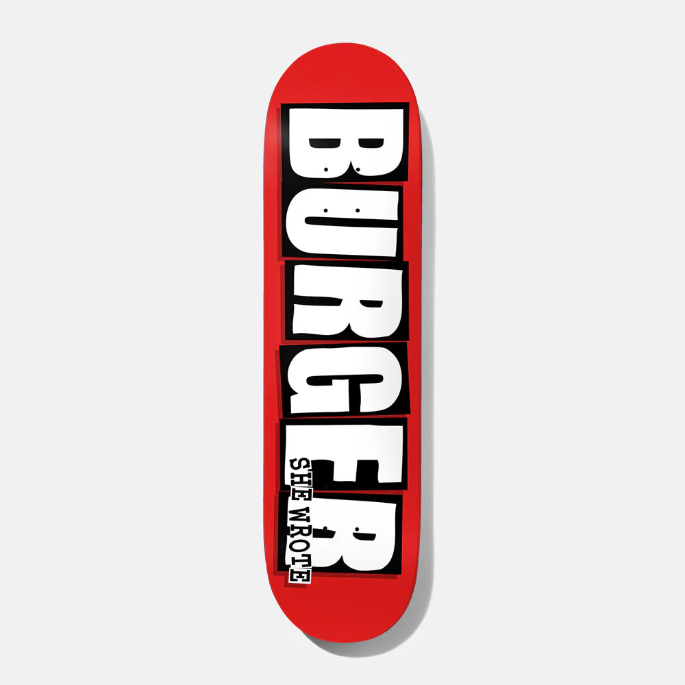 Baker Nuge Burger She Wrote Skateboard Deck - 8.25