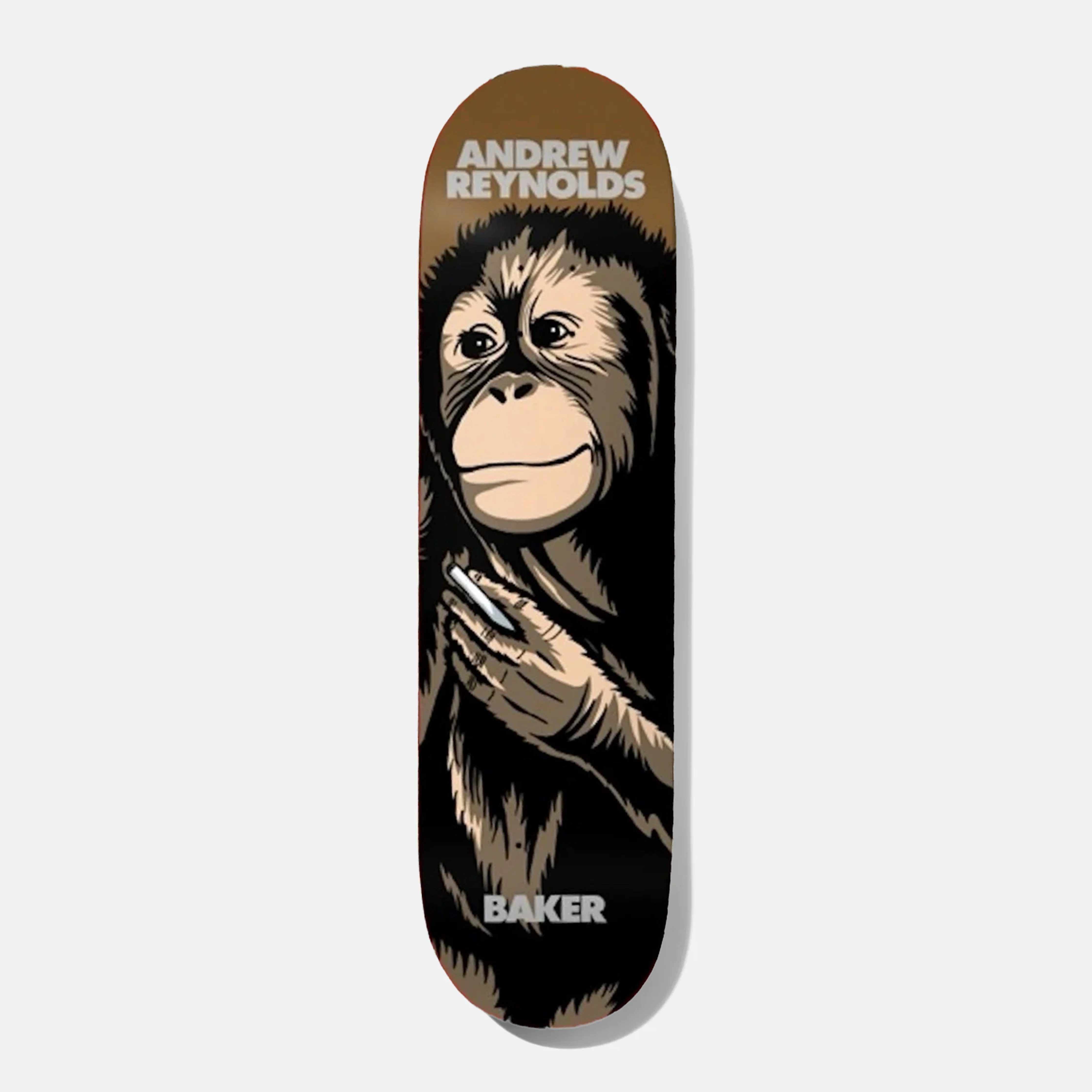 Baker Skateboards Andrew Reynolds Smoking Monkey Reissue Skateboard Deck - 8.25