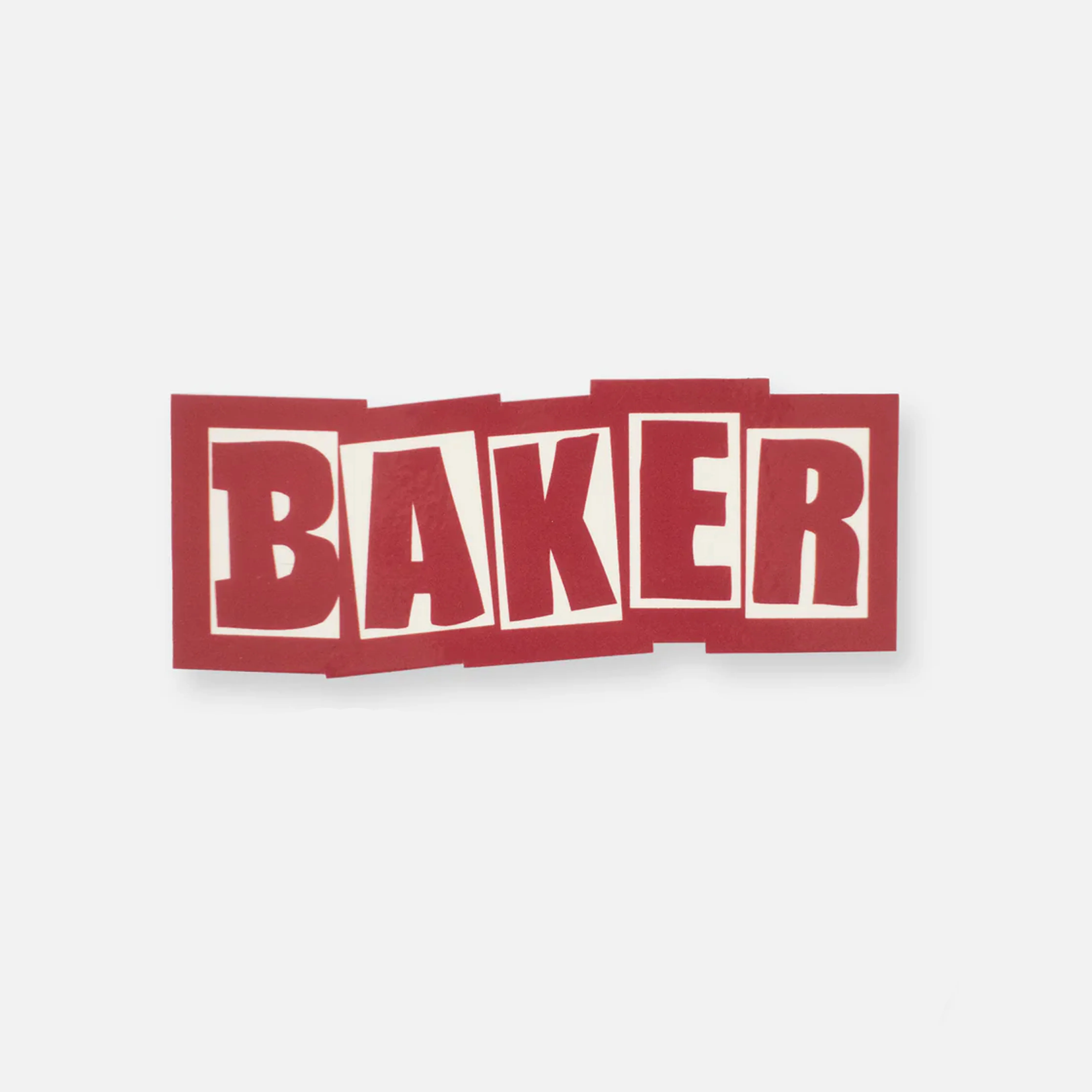 Baker Skateboards - Brand Logo Sticker - Burgundy