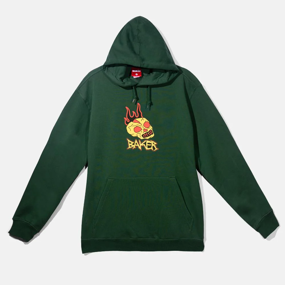 Baker Skateboards Dagger Hoodie - Forest Green