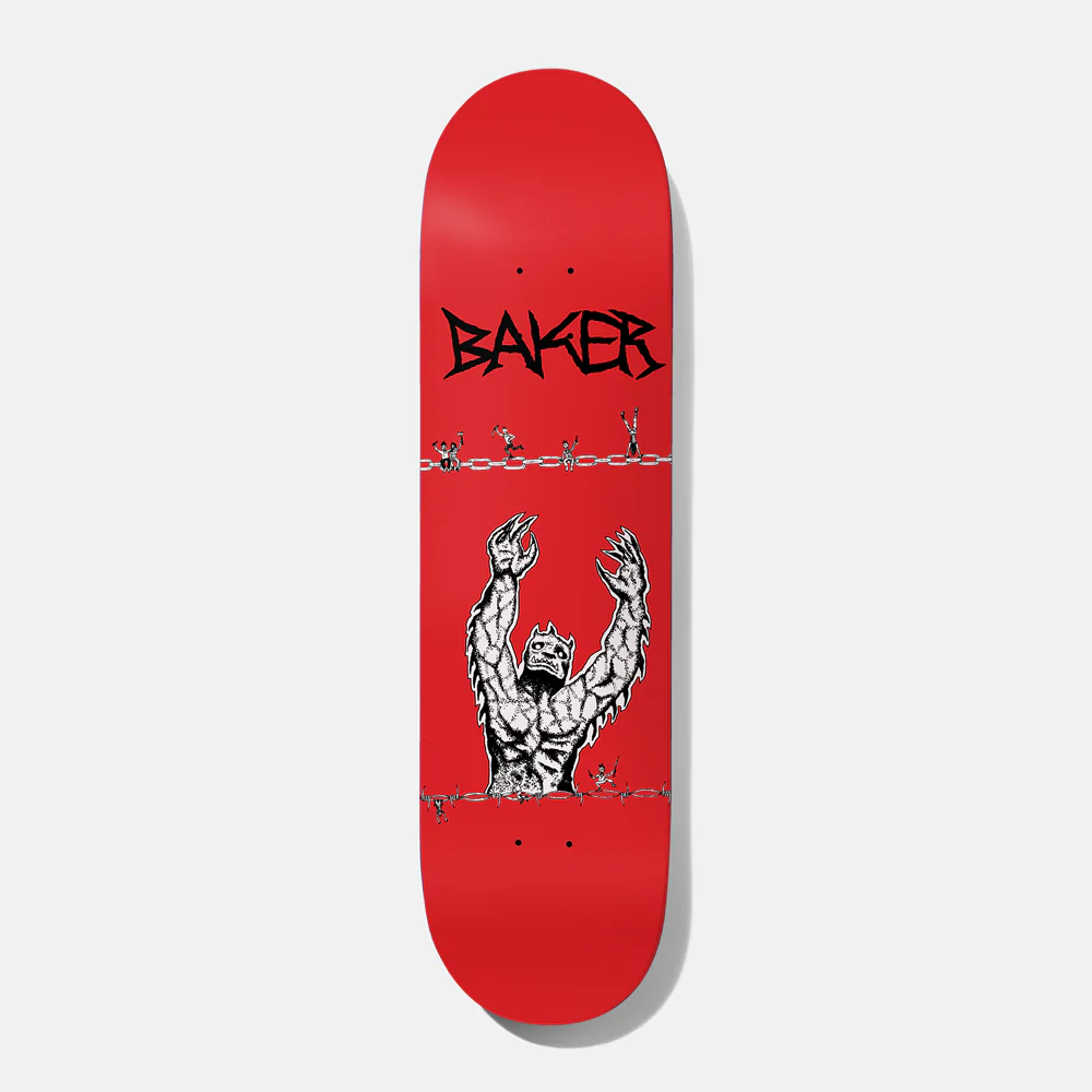 Baker Skateboards Kader Judgement Day Skateboard Deck - 8.38