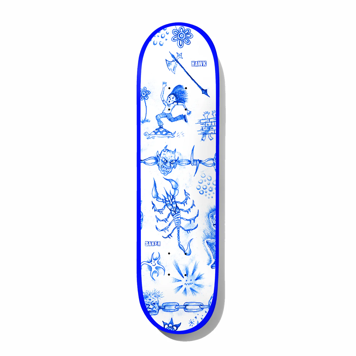 Baker Skateboards Riley Hawk Lunacy Skateboard Deck - 8.25