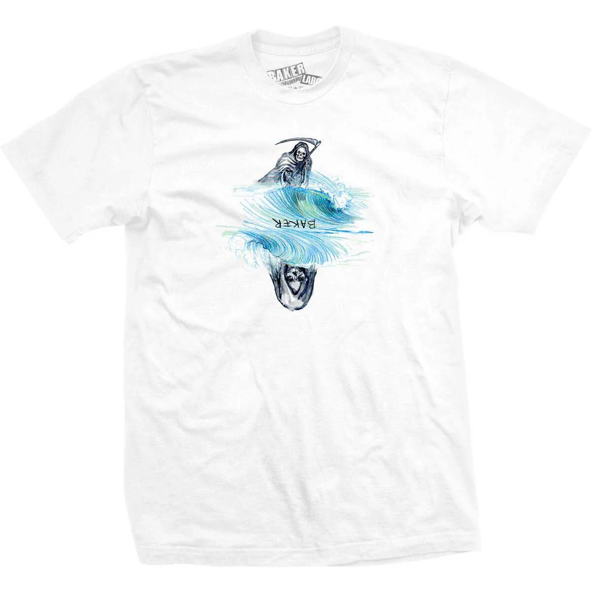 Baker Skateboards Wave Reaper Tee White