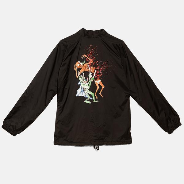 Baker Skateboards X Neckface Battle Coaches Jacket - Black - Image 2