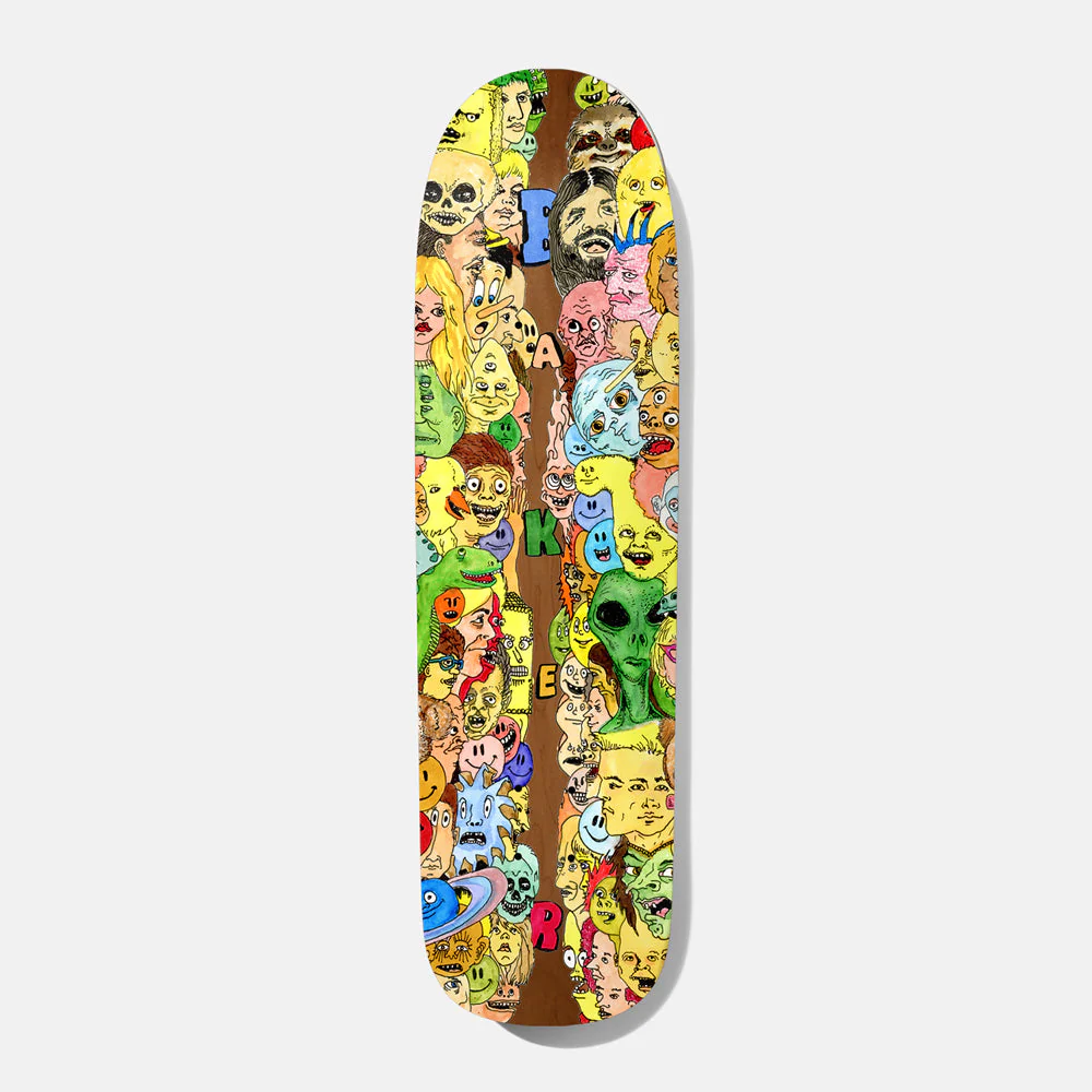 Baker Zach Allen Big Bodies Shaped Skateboard Deck - 8.75