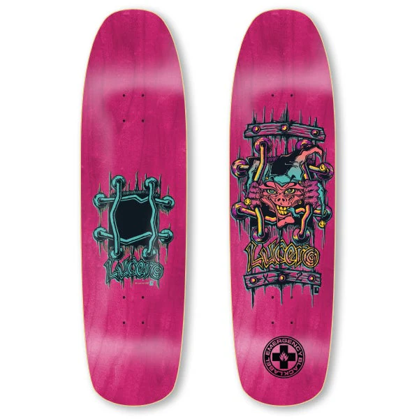 Black Label Skateboards John Lucero "X2" Deck- 8.88 (Pink Stain)