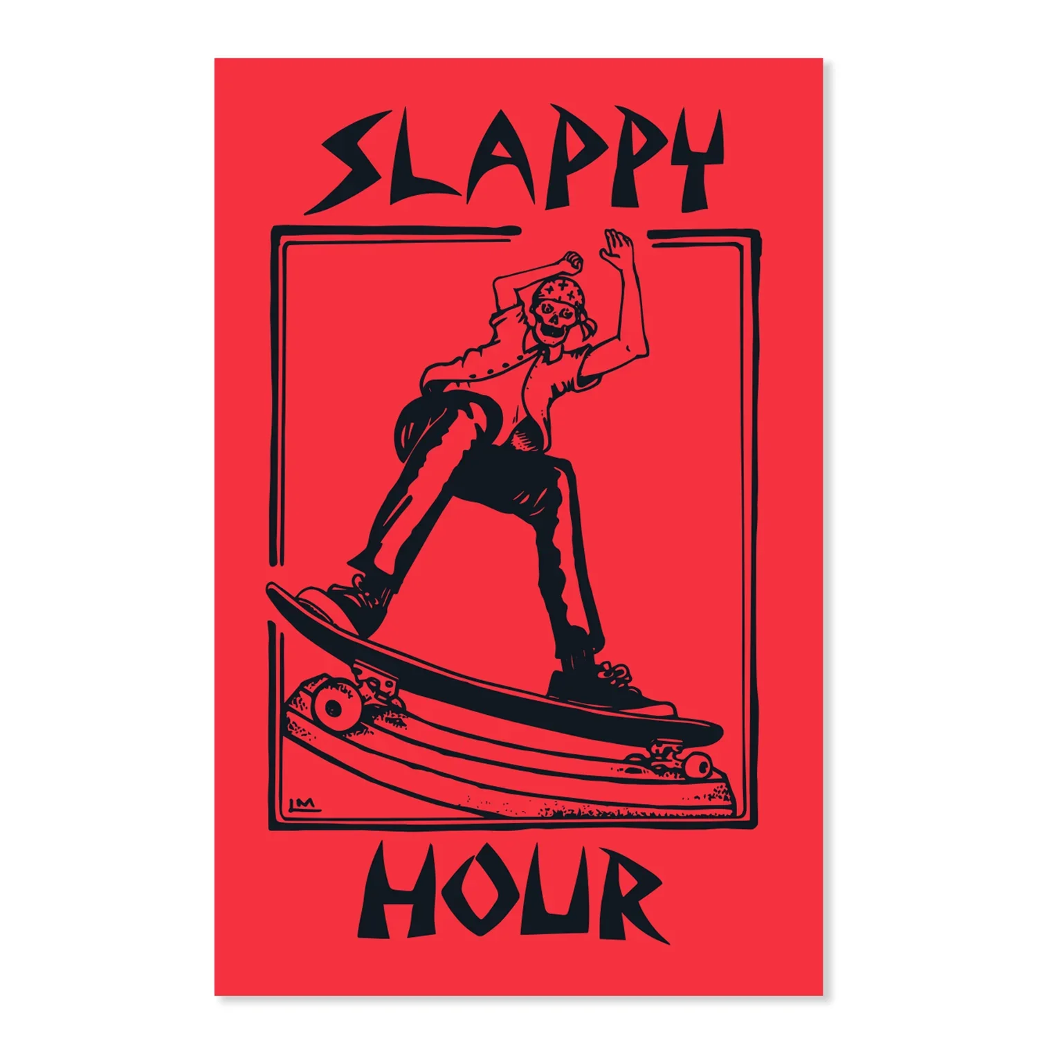 Black Label Skateboards Slappy Hour Possessed To Slap Sticker - Various Colours - Image 3