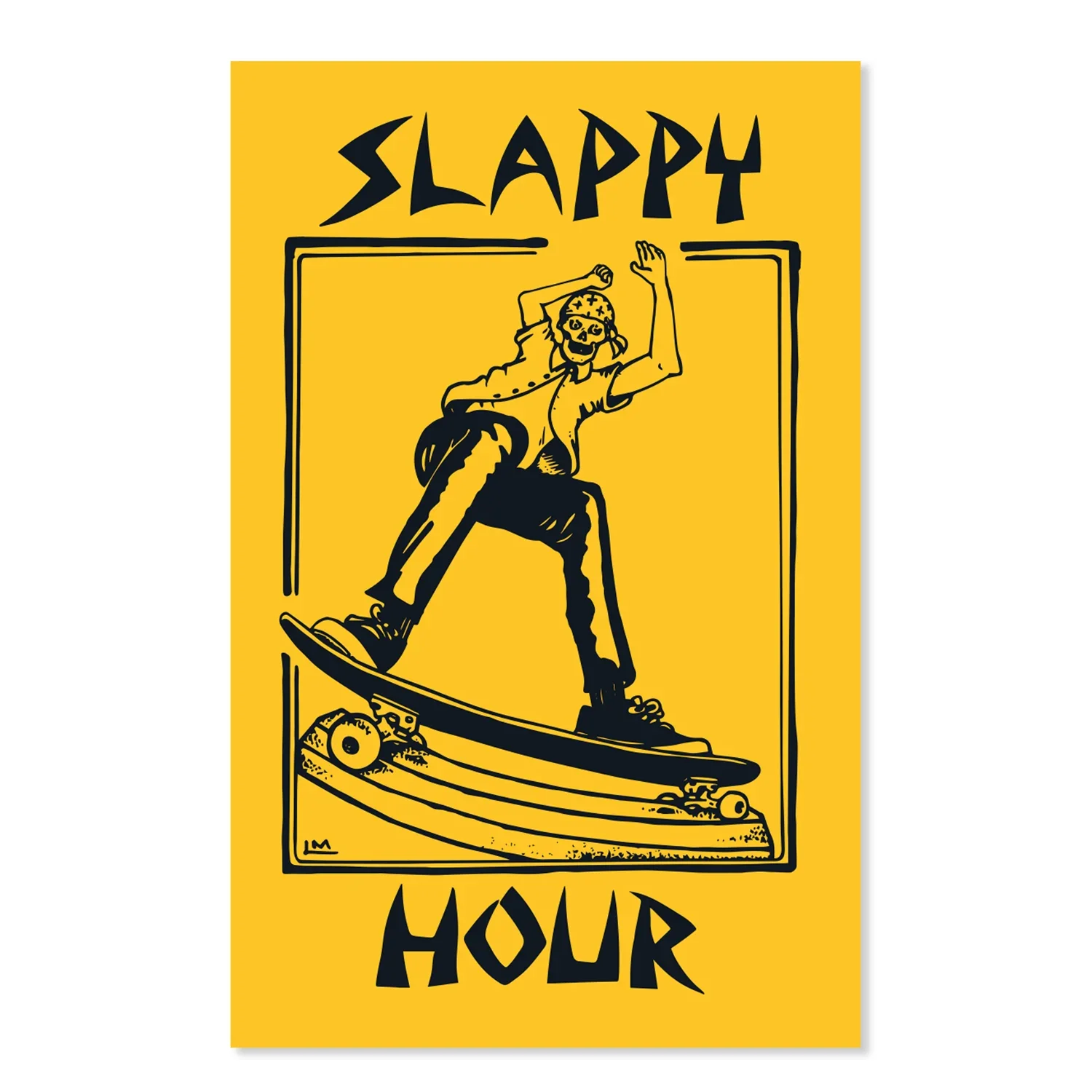 Black Label Skateboards Slappy Hour Possessed To Slap Sticker - Various Colours - Image 4