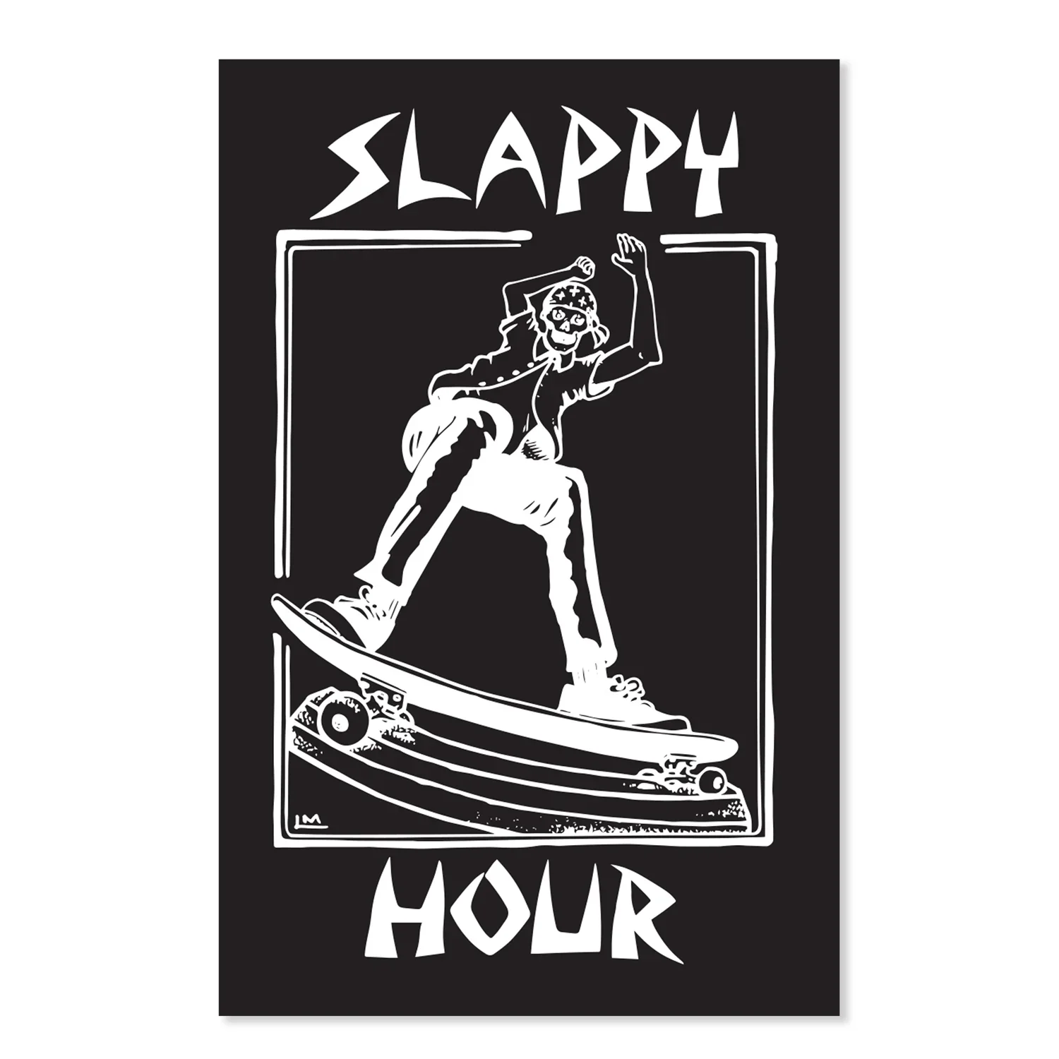 Black Label Skateboards Slappy Hour Possessed To Slap Sticker - Various Colours - Image 5
