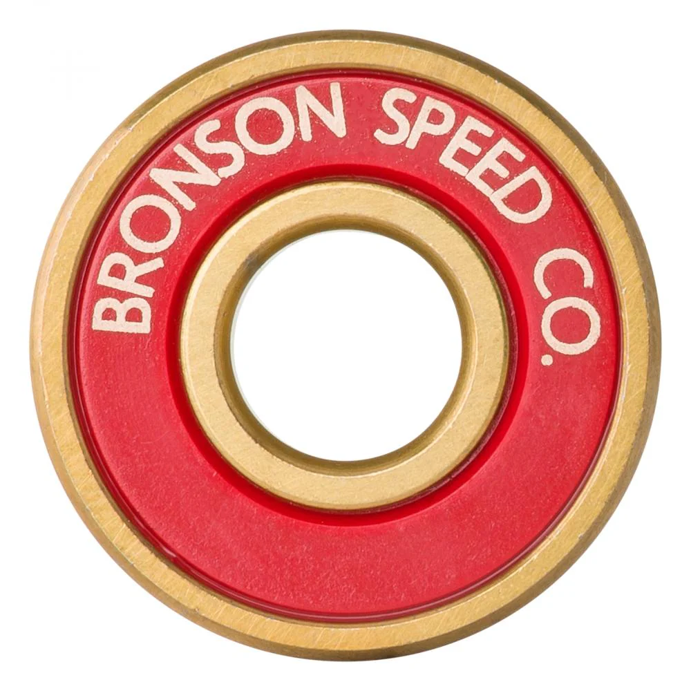 Bronson Speed Co Eric Dressen Pro G3 Skateboard Bearings (Gold) - Image 3