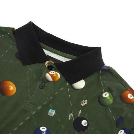 Bronze 56K Billiard Polo Longsleeve T-Shirt - Green - Image 2