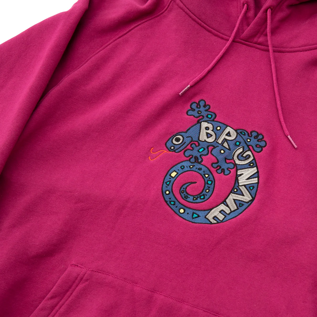 Bronze 56K Lizard Hoodie - Magenta - Image 2