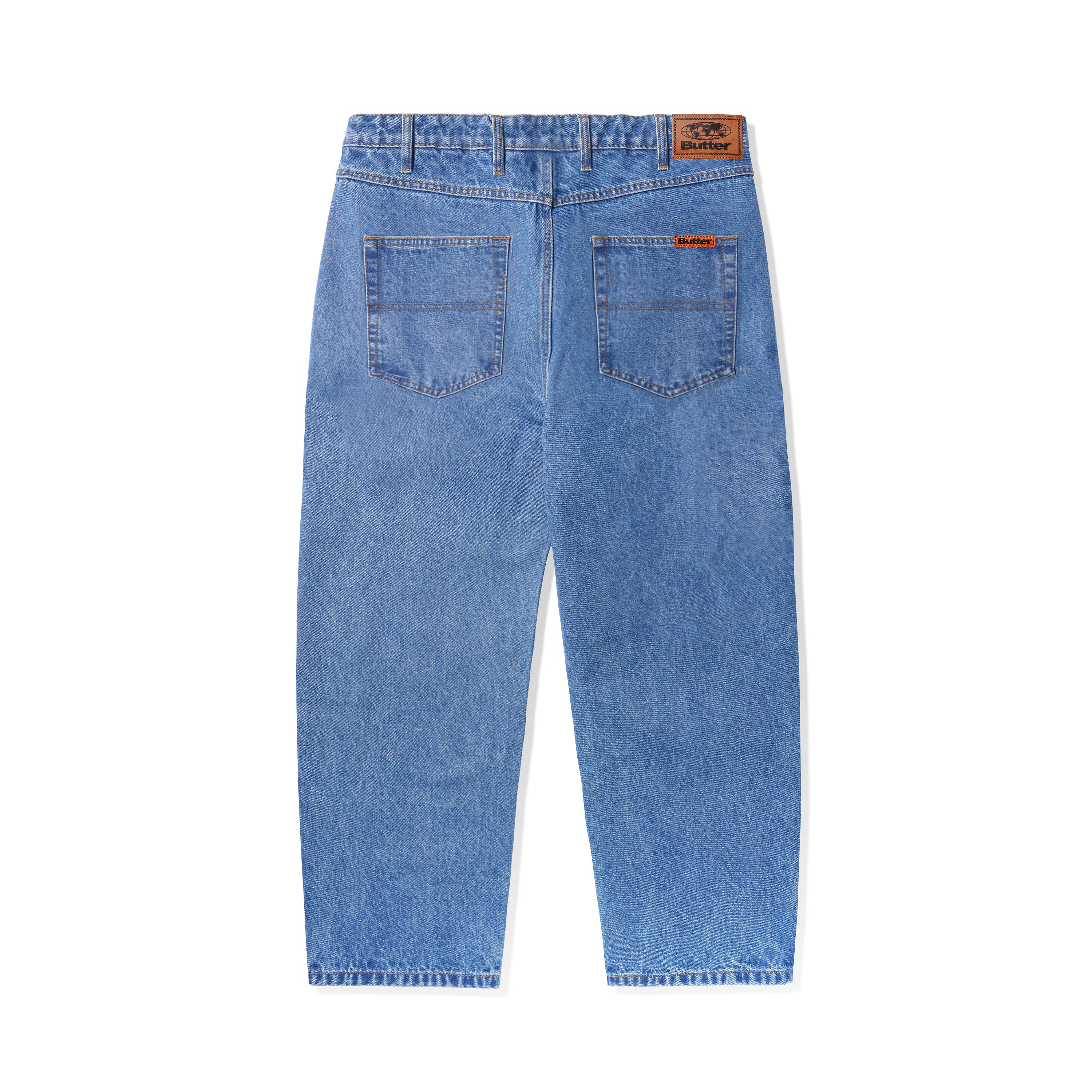 Butter Goods Baggy Denim Jeans - Washed Indigo - Image 2