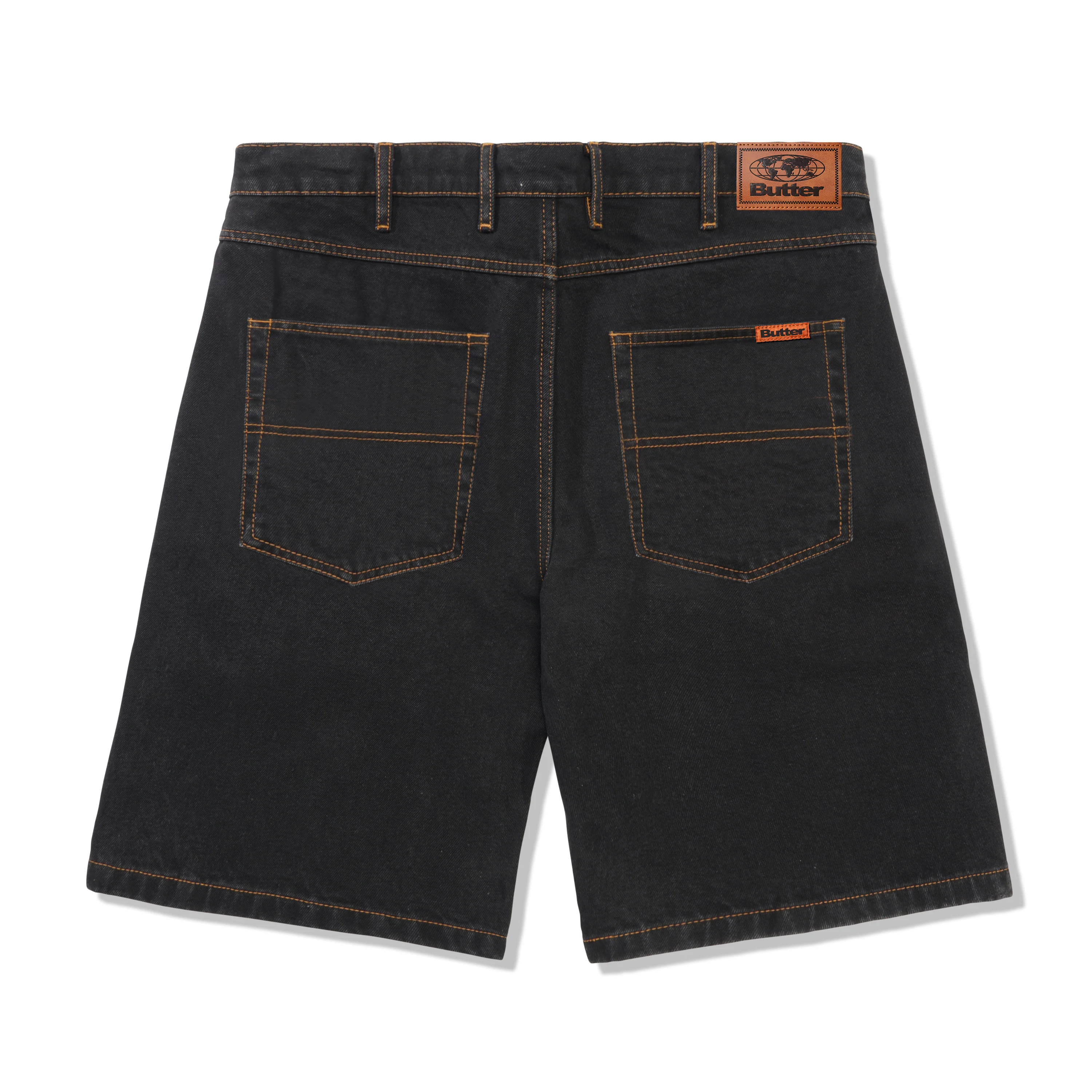 Butter Goods Baggy Denim Shorts - Black - Image 2
