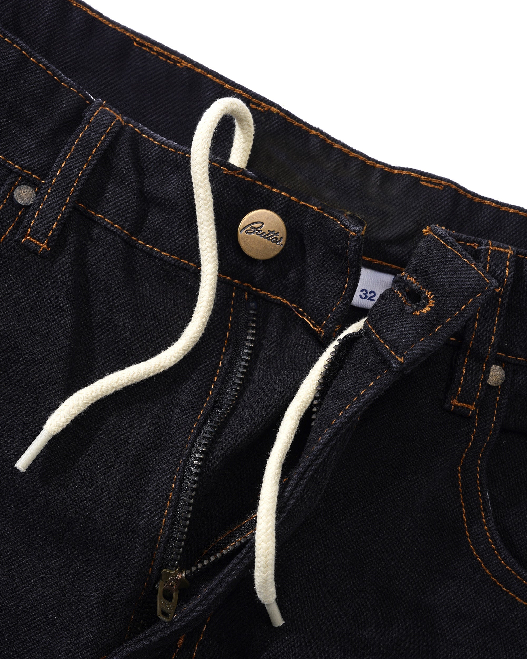 Butter Goods Baggy Denim Shorts - Black - Image 3